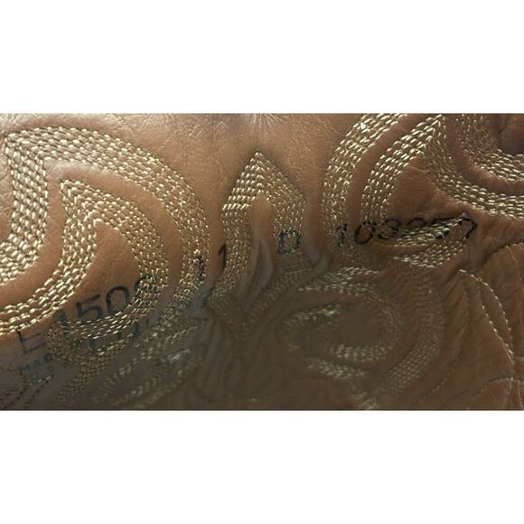 Lucchese Handmade Cowboy Boots – Men’s 11D Chestnut Brown (USA) - Picture 9 of 9